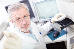 Life scientist researching in the laboratory.